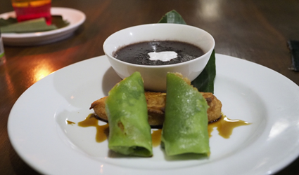 Dadar Gulung, Pisang Goreng en Bubur Ijin 